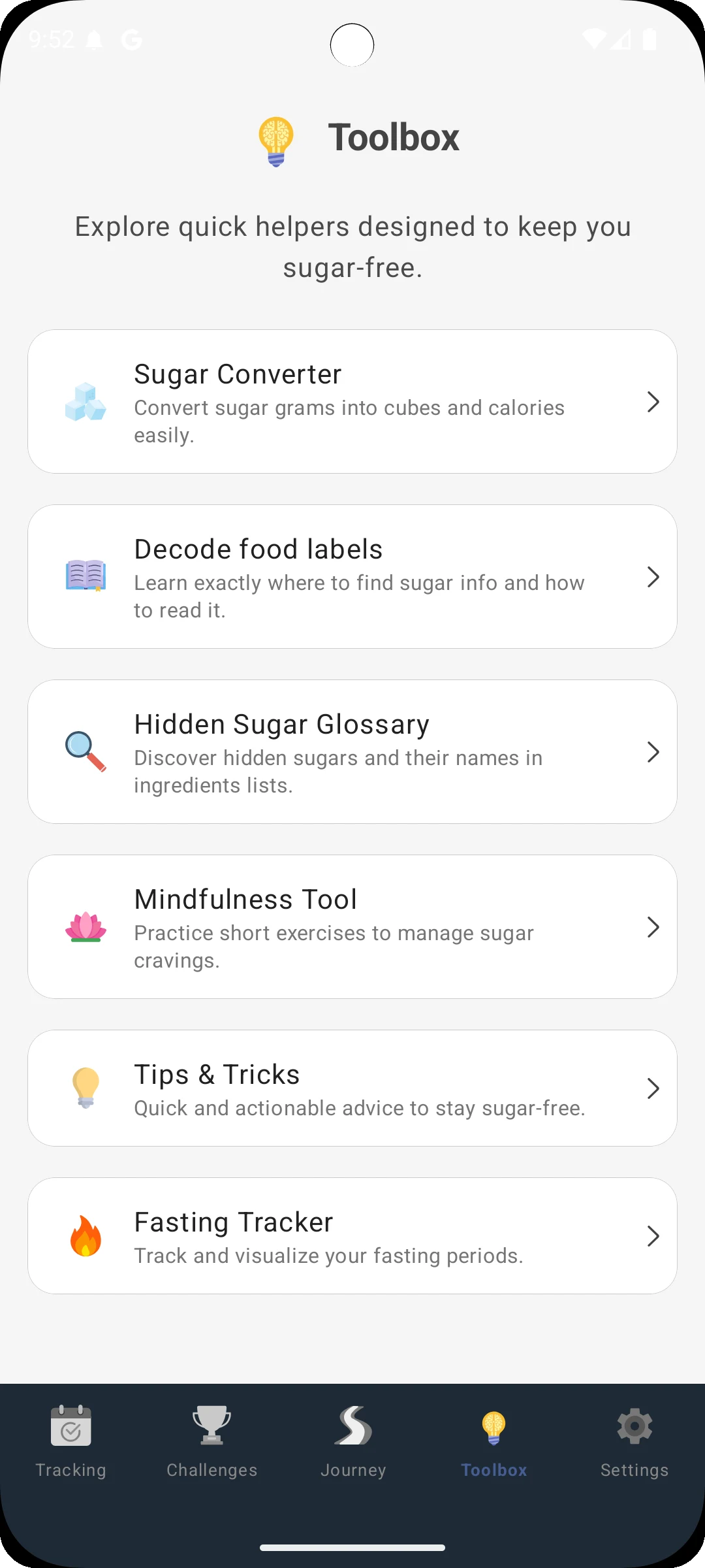 No Sugar Challenge screenshot